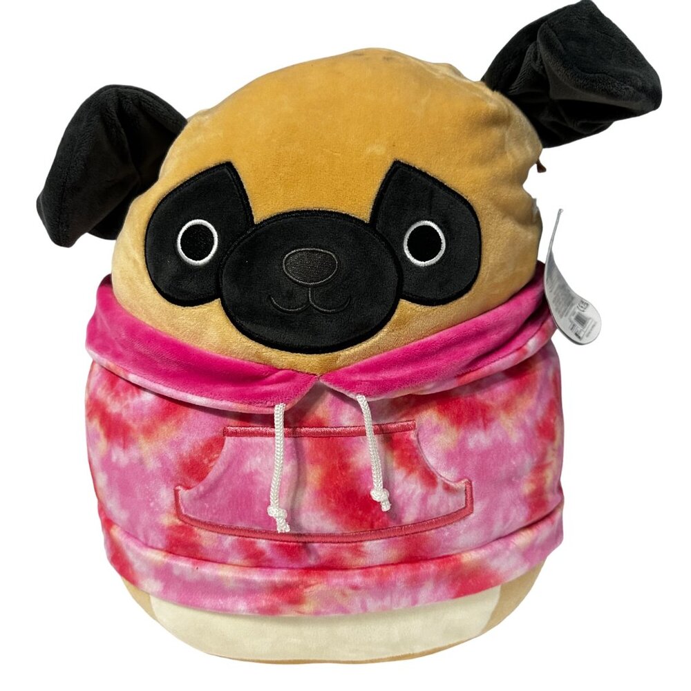 Original Squishmallows 2021 Prince with tags 12” brown plush with pink hoodie
